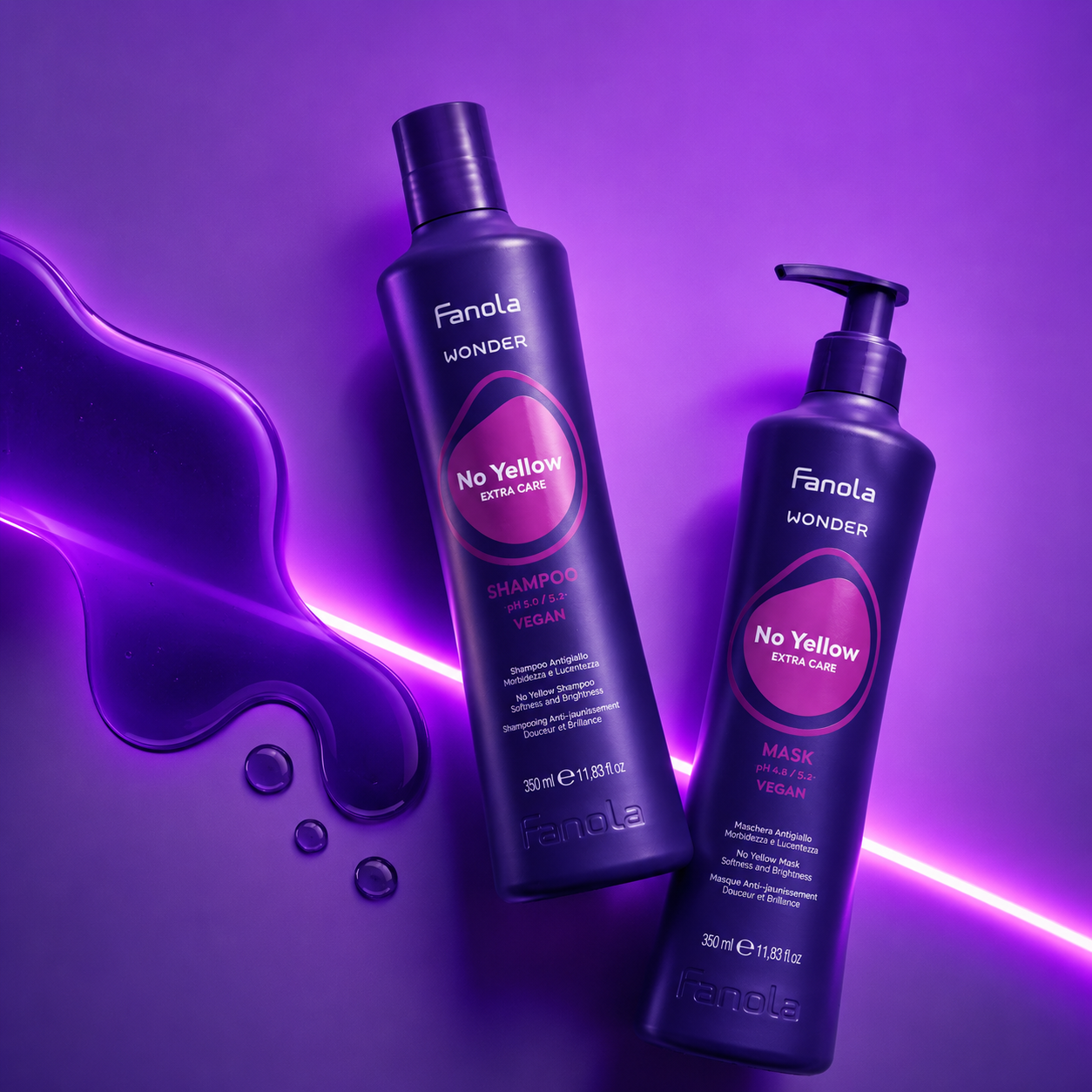 Fanola Italian color care hair products including shampoos, conditioners, nourishing masks and color maintenance treatments