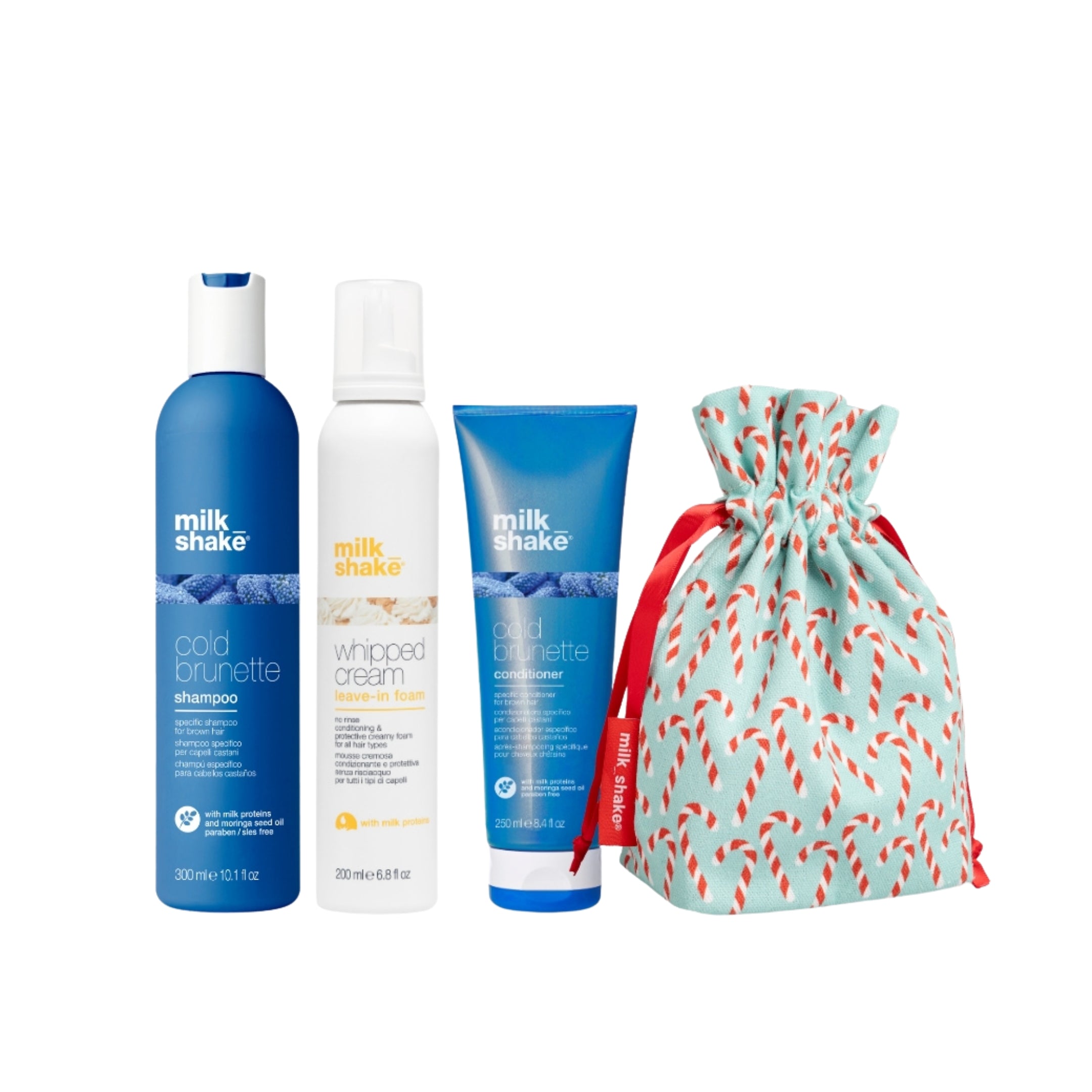 Milk Shake Cold Brunette Holiday Gift Set - Complete Brunette Color Care Bundle