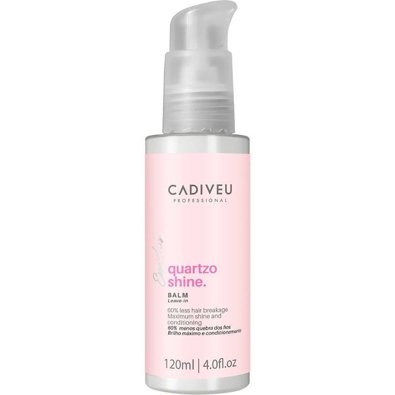 Cadiveu Essentials Quartzo Shine Balm Leave-In, 120ml – front packaging product image