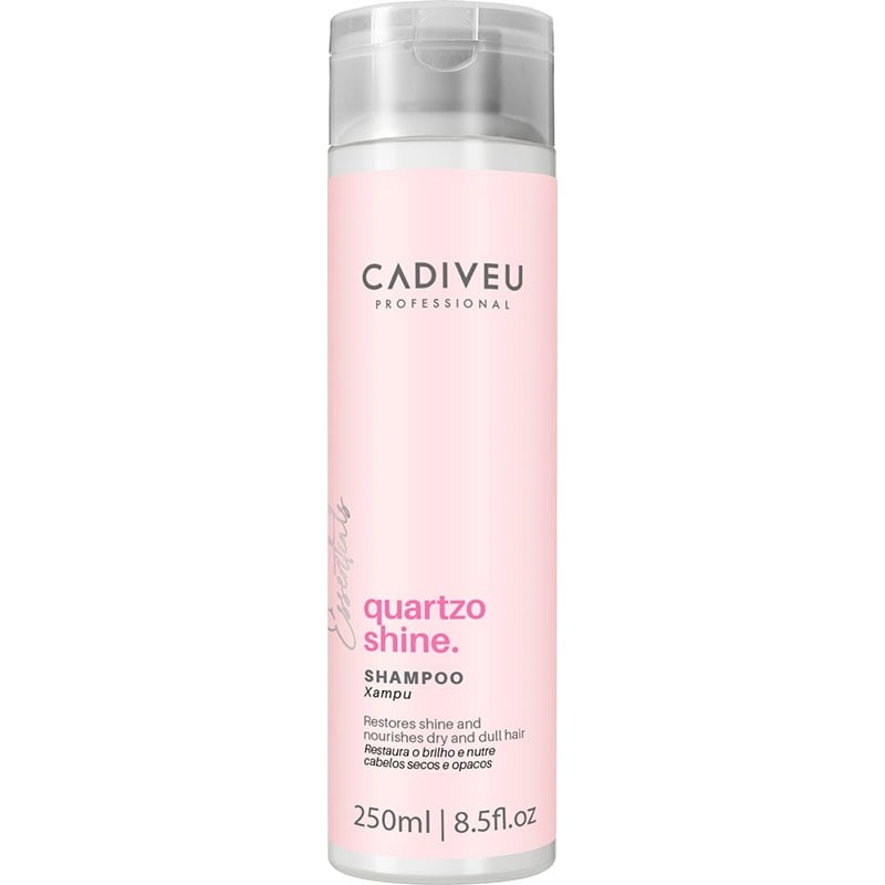 Cadiveu Essentials Quartzo Shine Shampoo, 250ml – front packaging product image