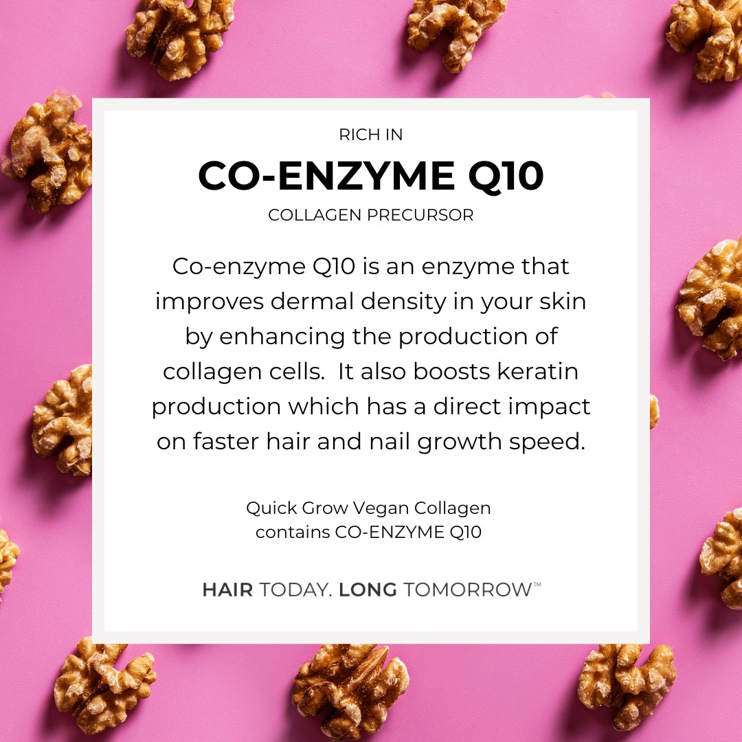 Coenzyme Q10 ingredient benefit graphic for Quick Grow Original Family Combo