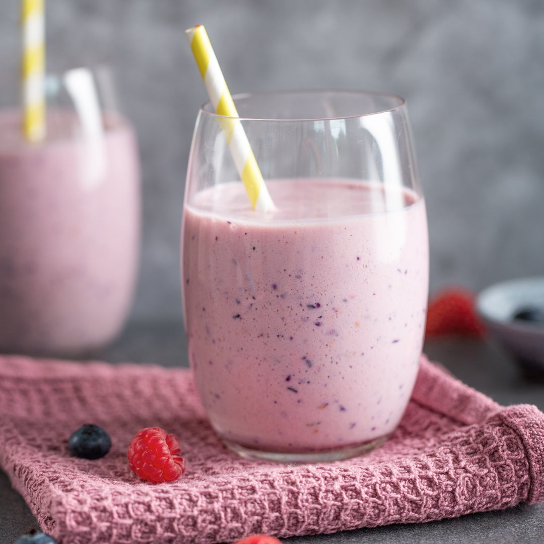 Prepared berry smoothie from the Quick Grow Original Family Combo gallery