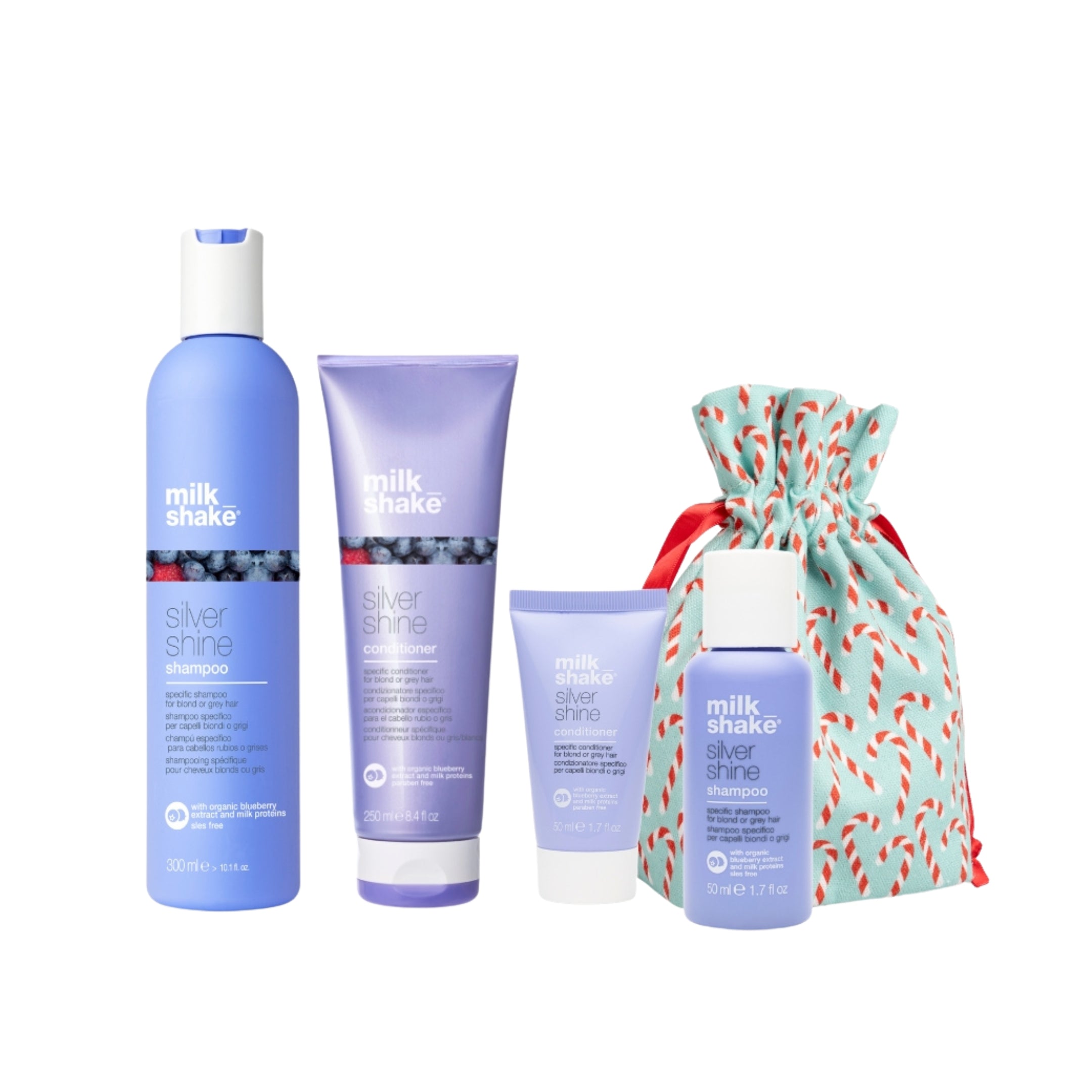Milk Shake Silver Shine Holiday Gift Set - Complete Blonde & Grey Hair Care Bundle