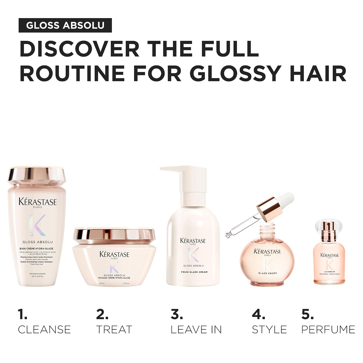 Kérastase Gloss Absolu Frizz-Glaze High-Shine Anti-Frizz Hair Cream 240ml