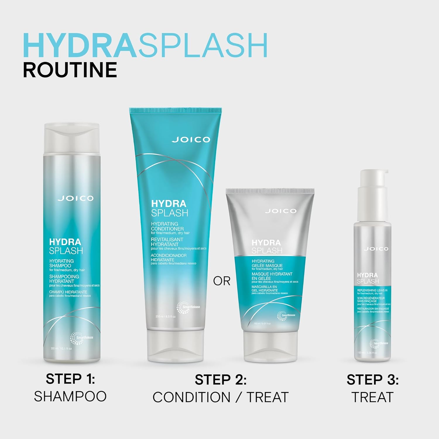 Joico Hydra Splash Hydrating Shampoo - Moisturizing Shampoo 300ml