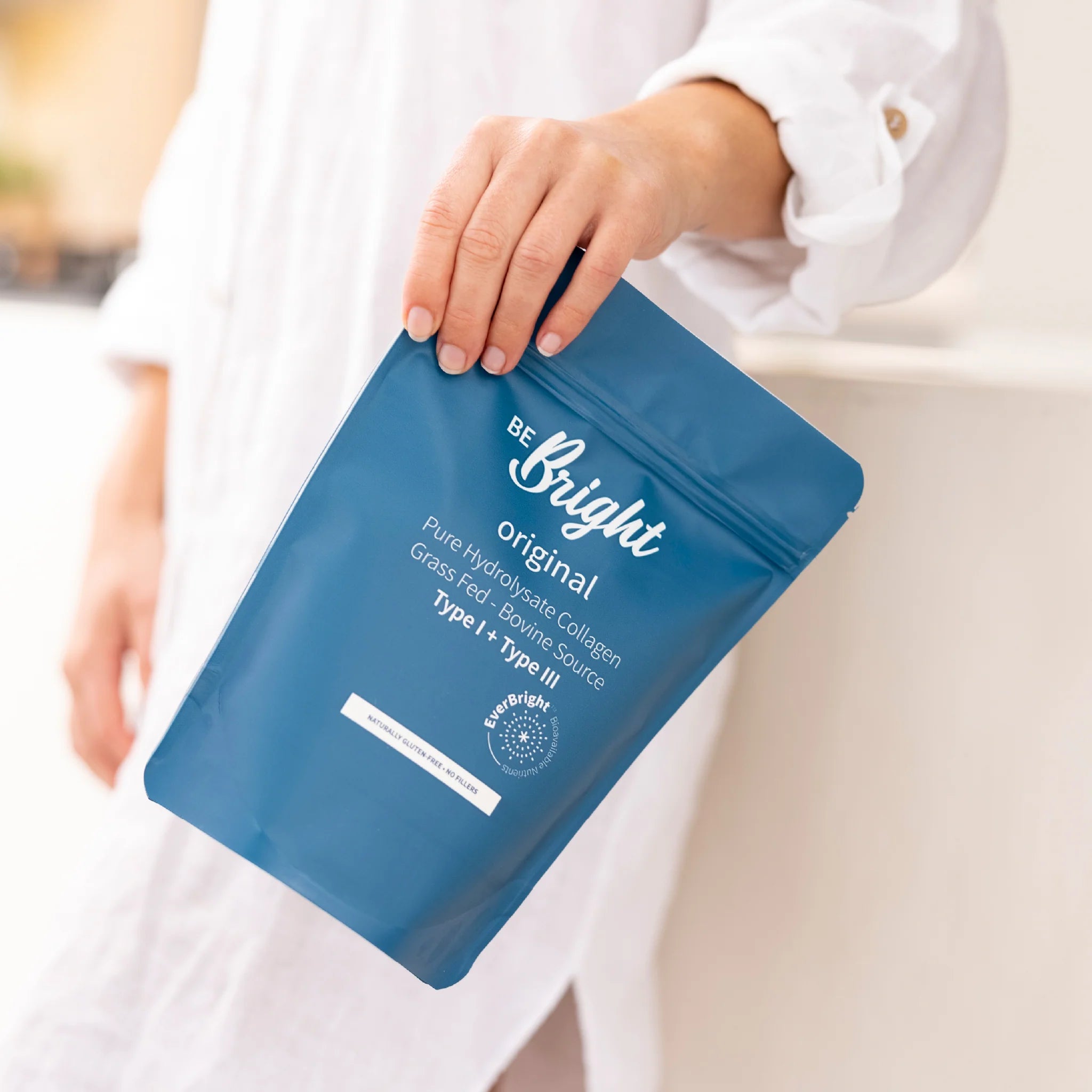 Be Bright Original Collagen Powder 600g Pouch - Hydrolyzed Collagen Supplement