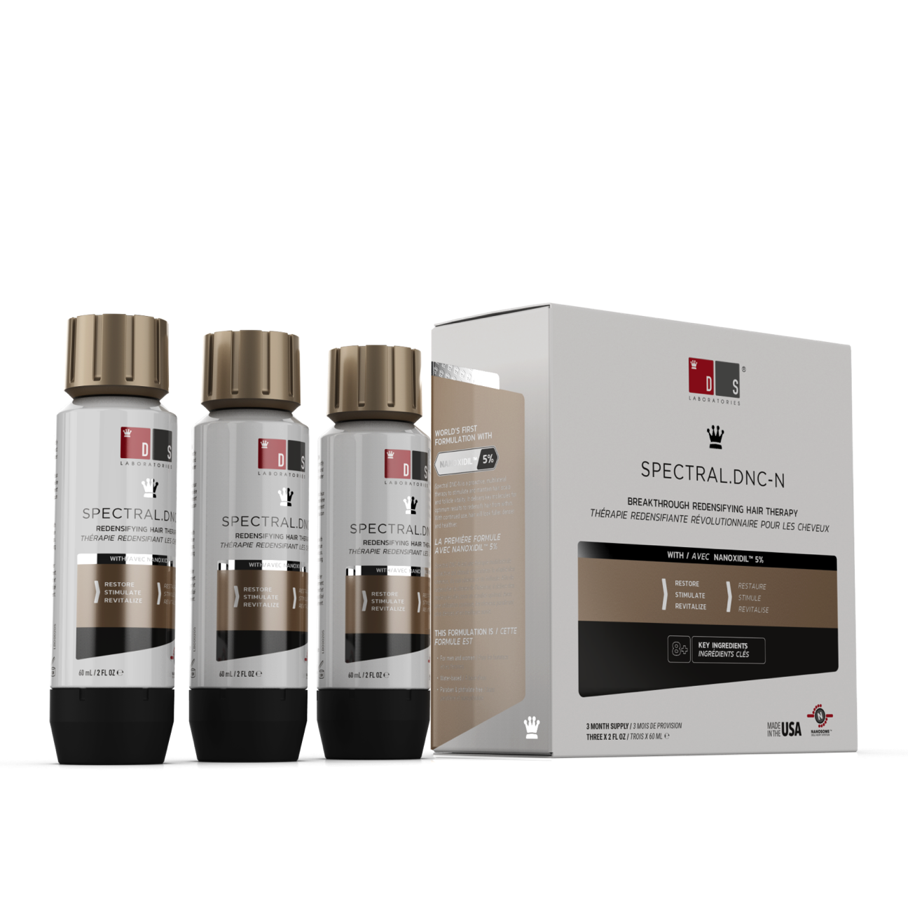 DS Laboratories Spectral DNC-N 3 Month Supply — Nanoxidil 5% Hair Density Serum
