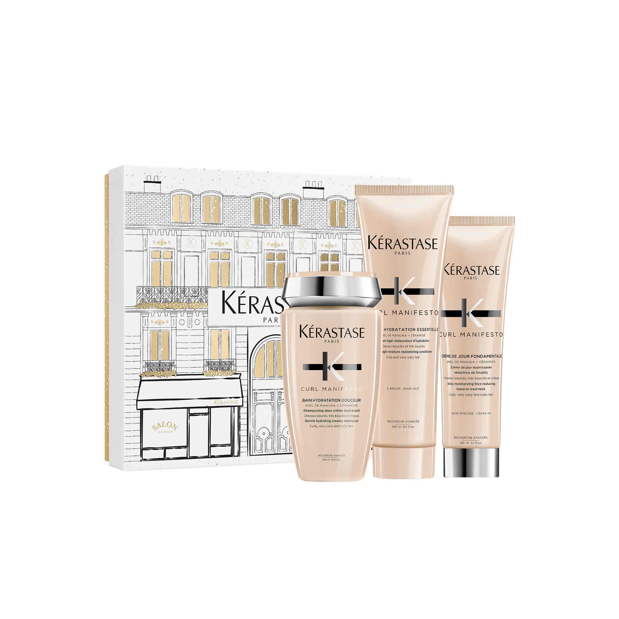 Kérastase Curl Manifesto Hydrating Gift Set for Curly, Very Curly & Coily Hair - Complimentary Shampoo