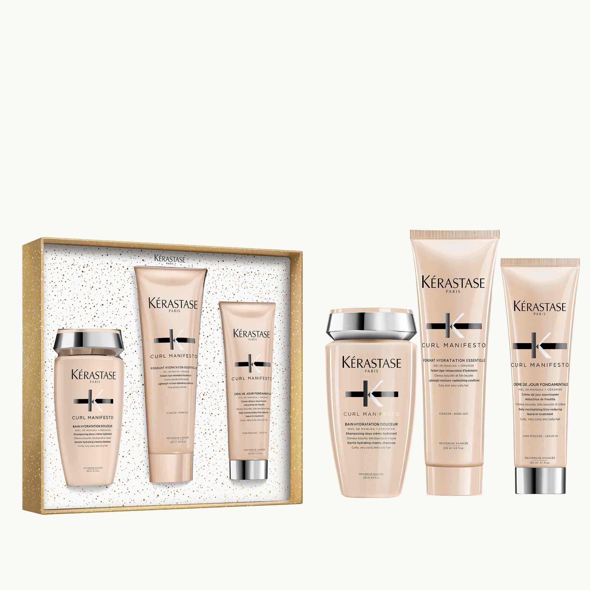 Kérastase Curl Manifesto Hydrating Gift Set for Curly, Very Curly & Coily Hair - Complimentary Shampoo