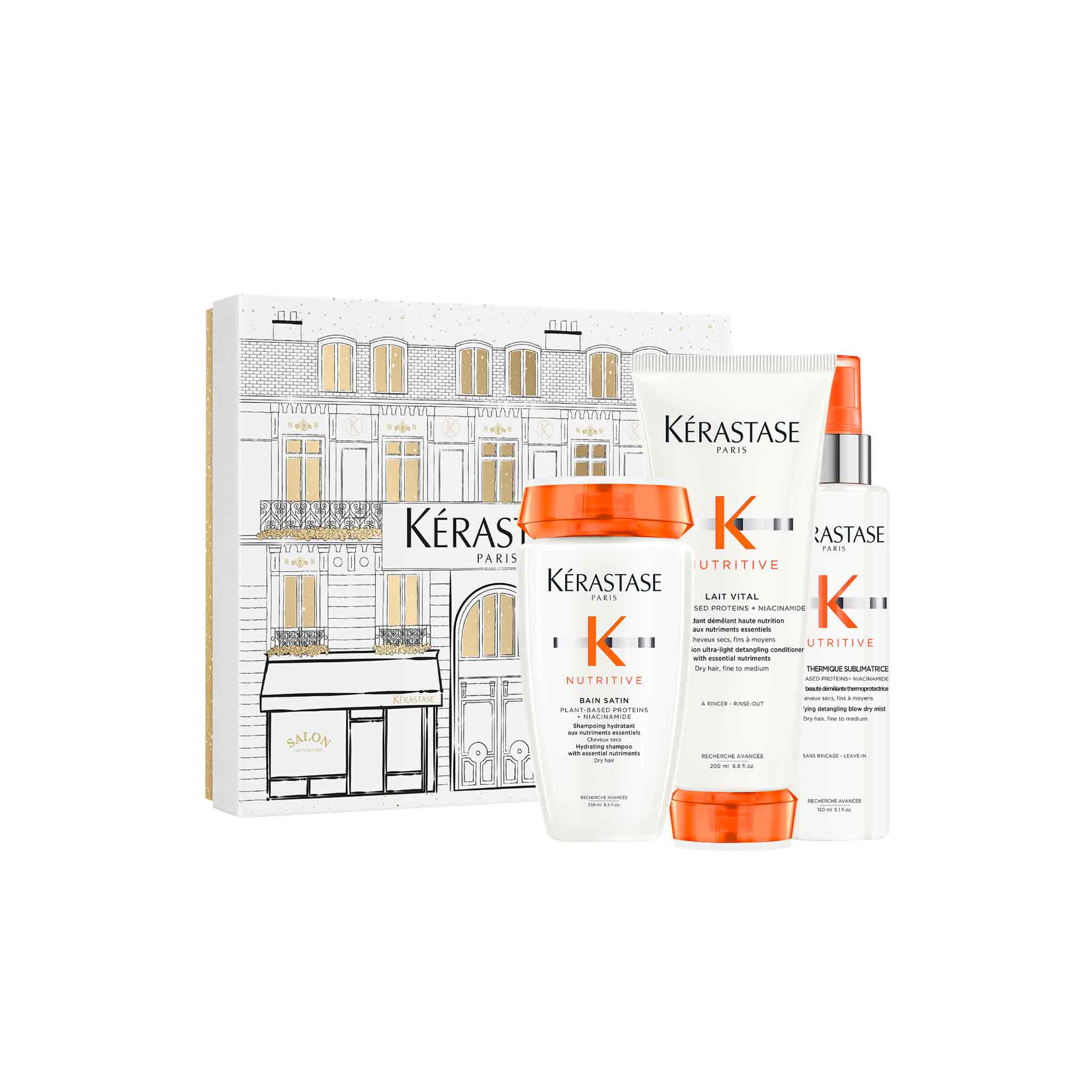 Kérastase Nutritive Nourishing Haircare Gift Set for Thin Dry Hair - Complimentary Shampoo