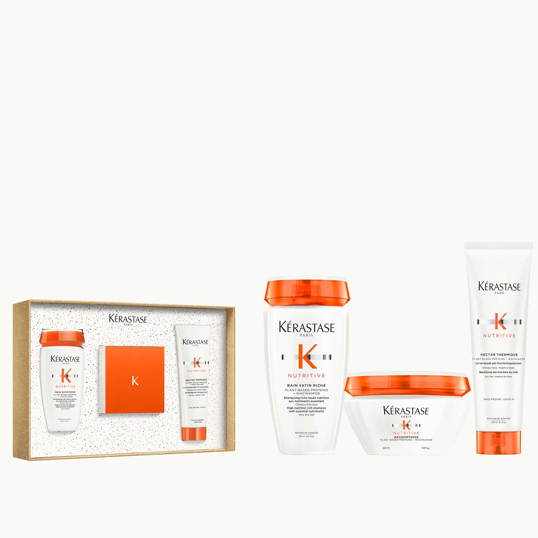 Kérastase Nutritive Nourishing Haircare Gift Set for Thick Very Dry Hair - Complimentary Shampoo
