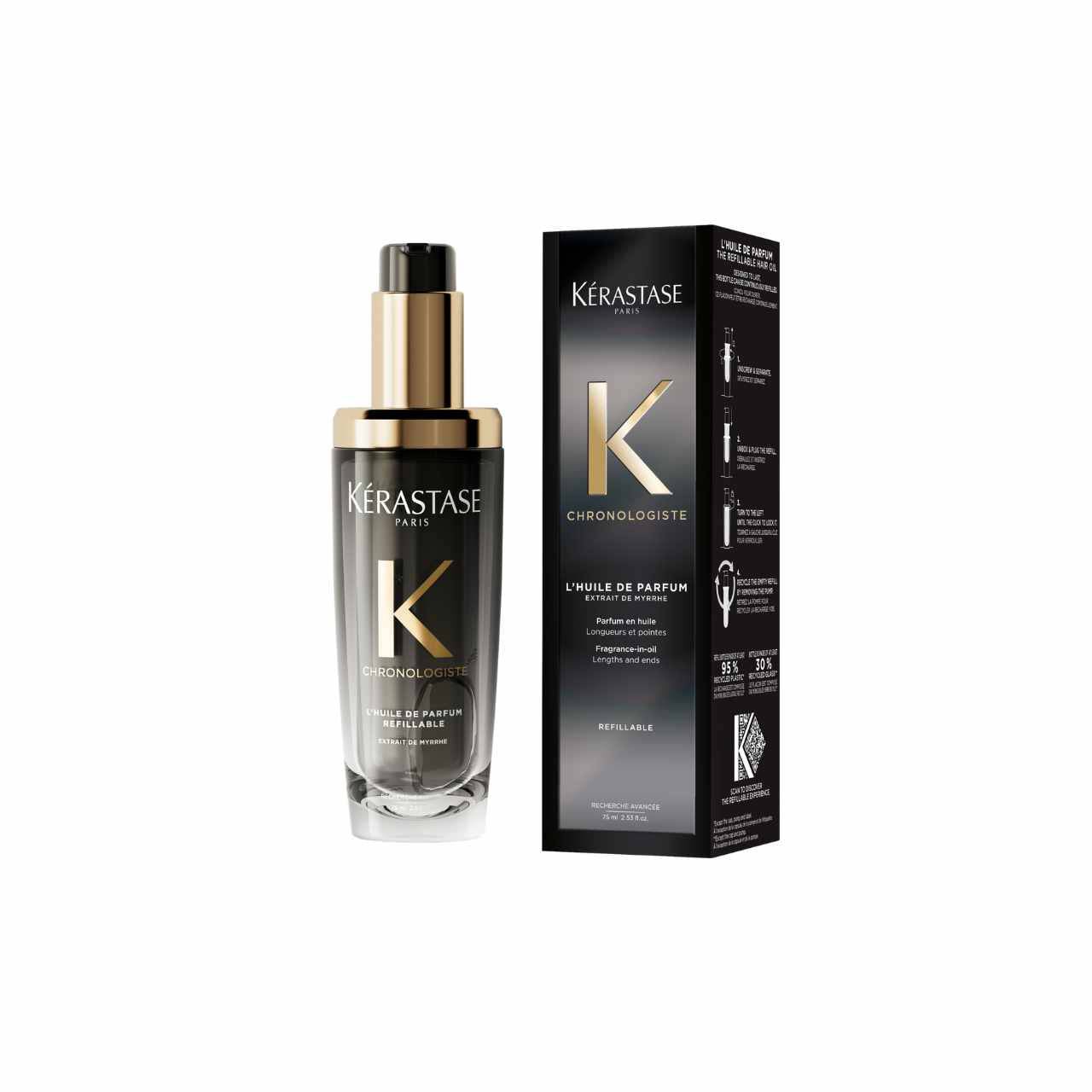 Kérastase Chronologiste Hair Oil: Revitalizing Myrrh Oil for Fragrant, Healthy Hair. Shop Now!
