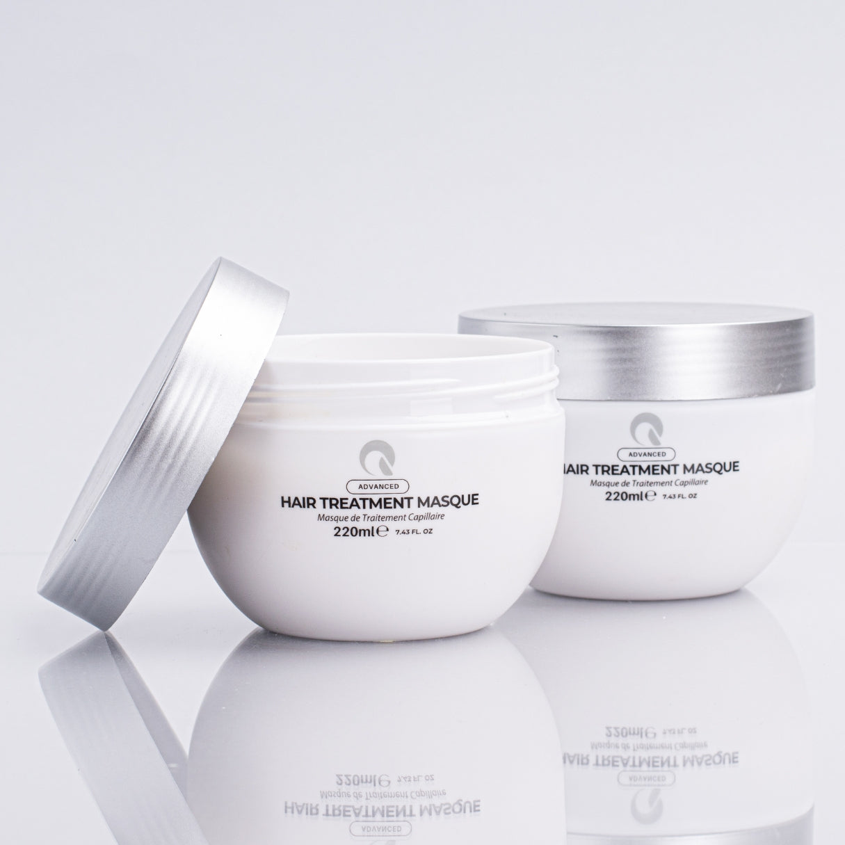Official product and benefits graphic for Quick Grow Advanced Hair Treatment Masque 220ml