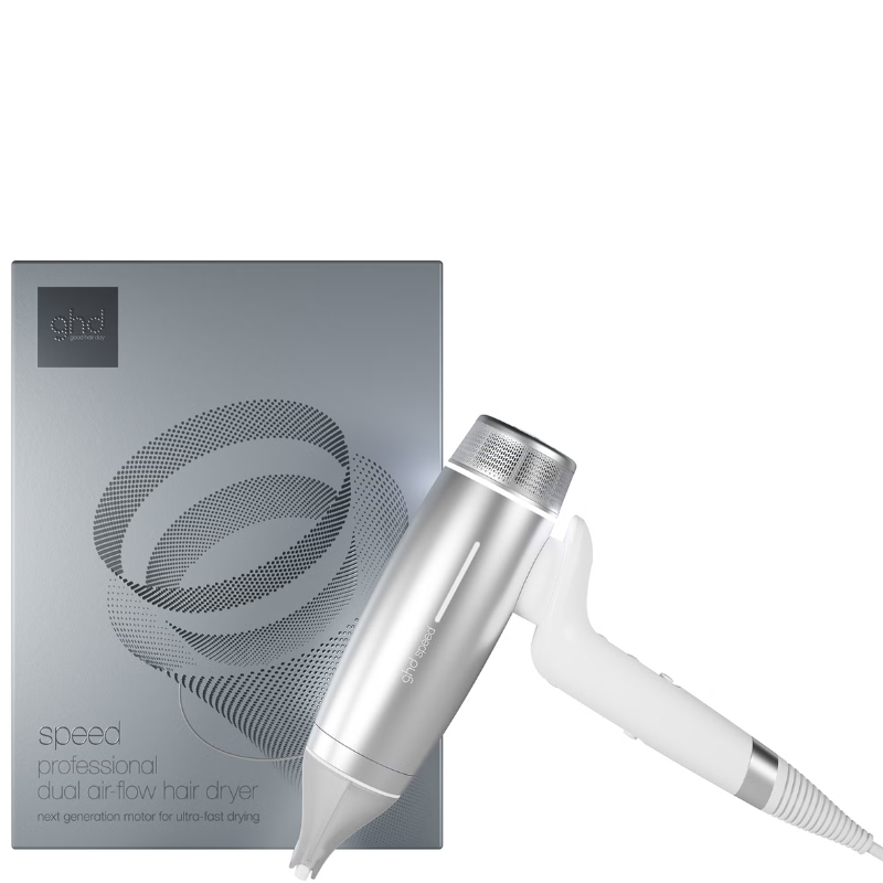 GHD Speed Hair Dryer in Silver — Available at Selected Stores