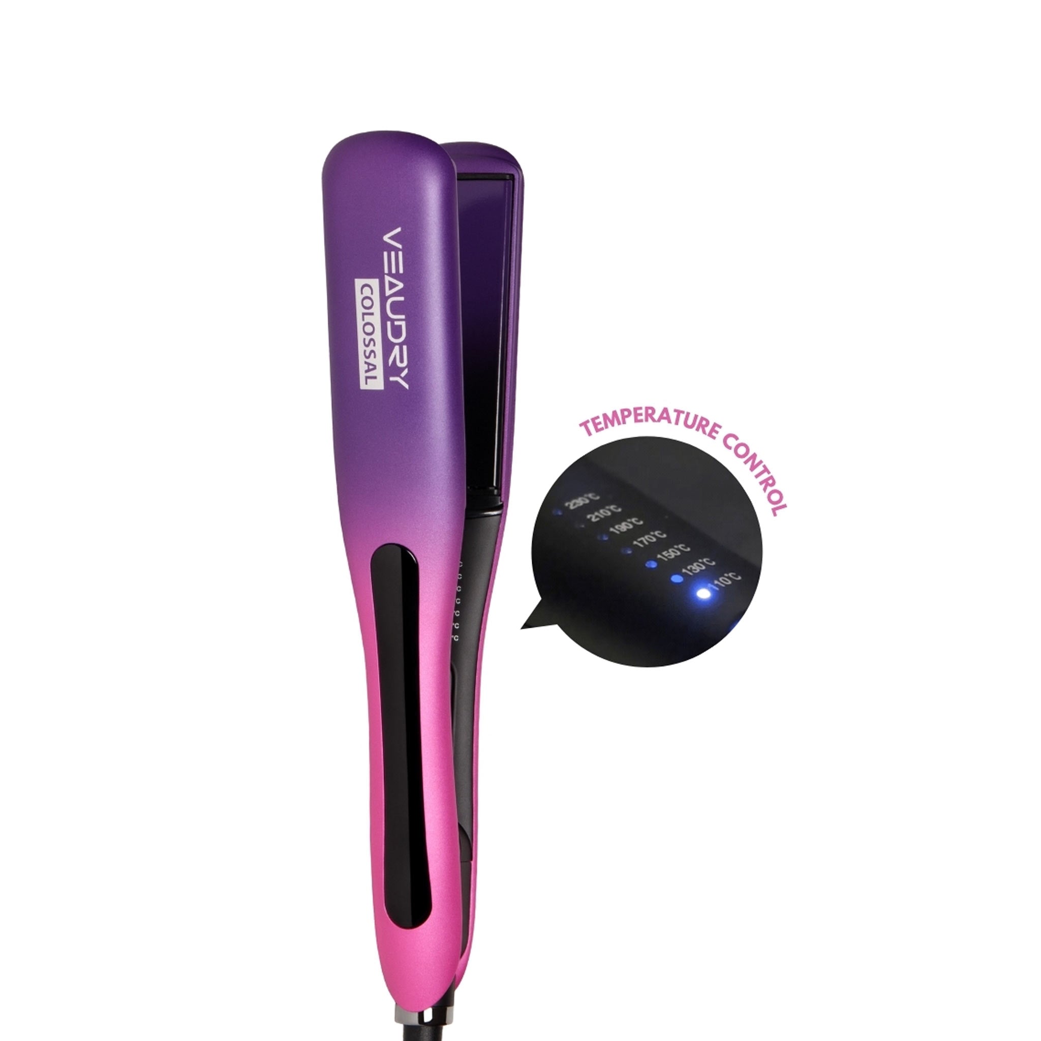 Veaudry MyStyler Colossal Sugar Rush | Wide Plate Straightener with Tote Bag