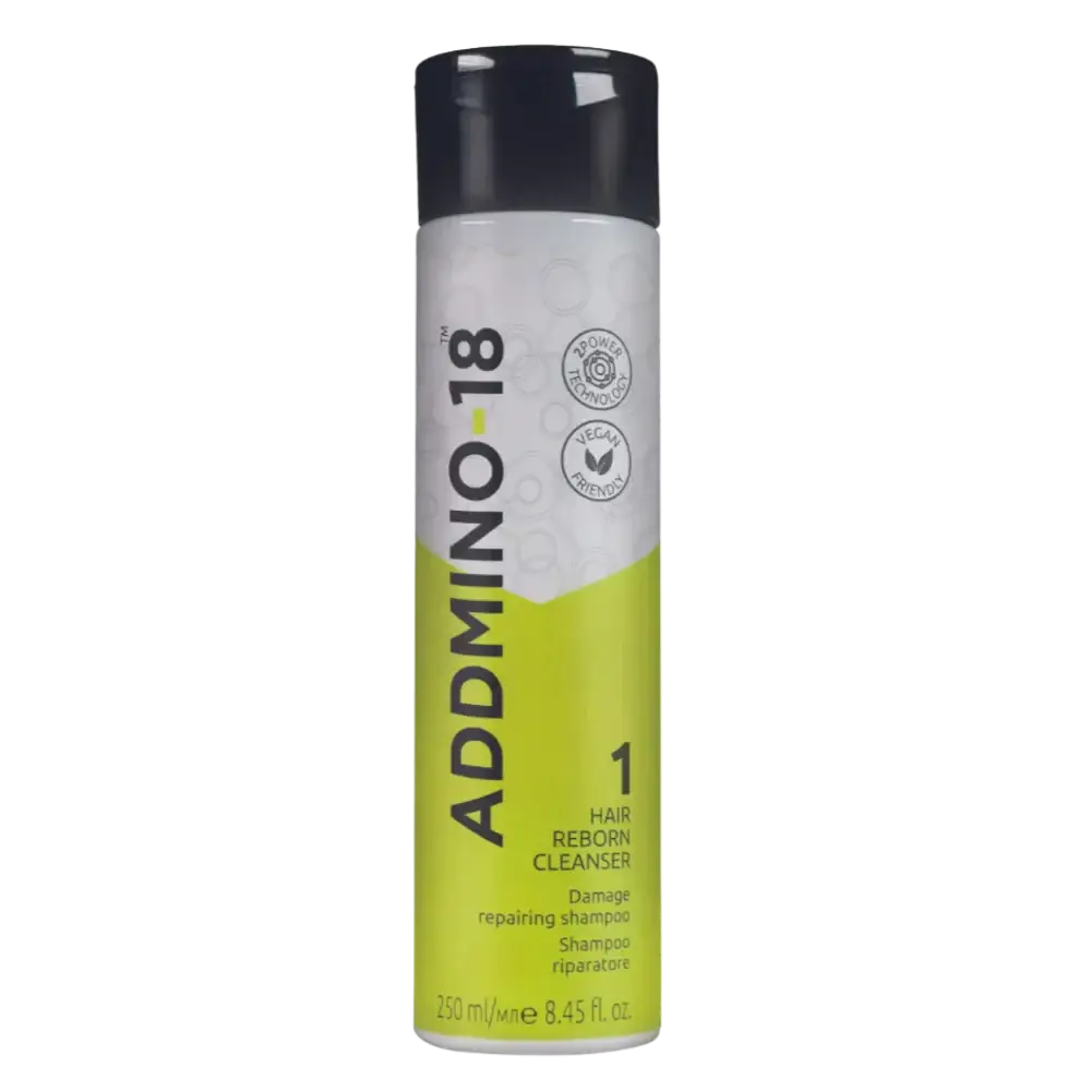 Addmino 18 Hair Reborn Cleanser Shampoo 250ml - Damage Repair, Revitalizing Shampoo