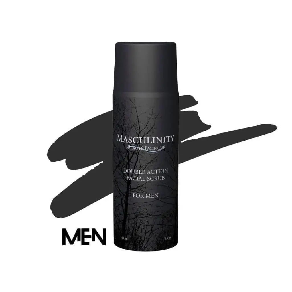 Beauté Pacifique Masculinity Double Action Facial Scrub with Masculine Deod Spray Black