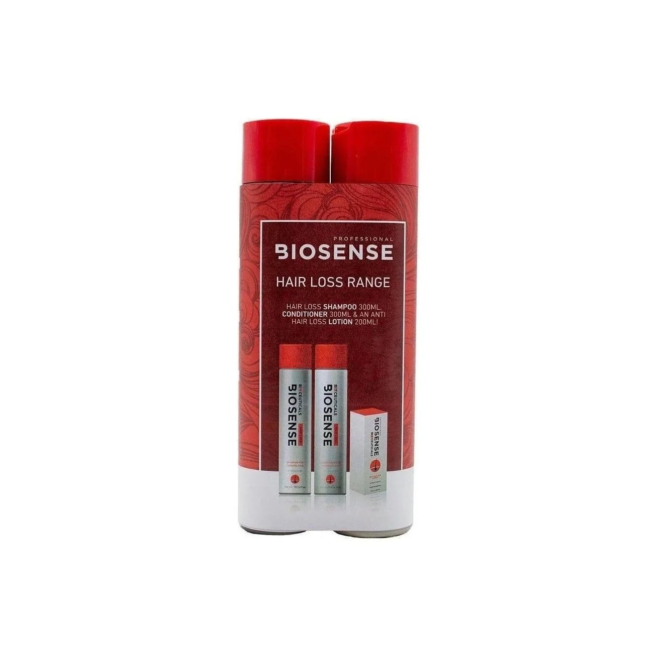 Biosense Hair Loss Treatment Giftpack: Shampoo, Conditioner, Lotion. Boost Hair Growth & Thicker Hair!