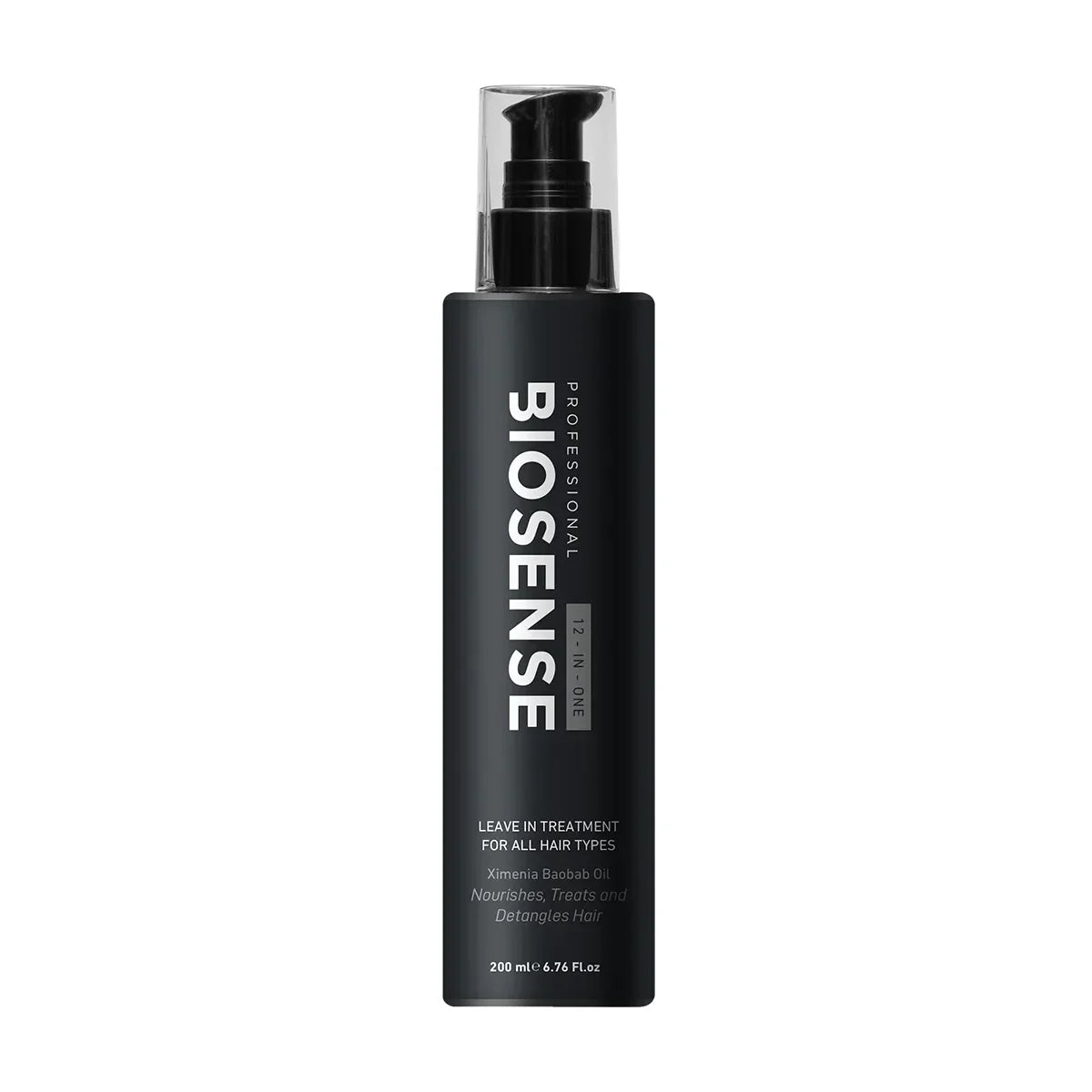 Biosense Professional 12-in-1 Leave-In Hair Treatment. Baobab Oil for Detangling, Nourishing All Hair Types. 200ml Bottle.