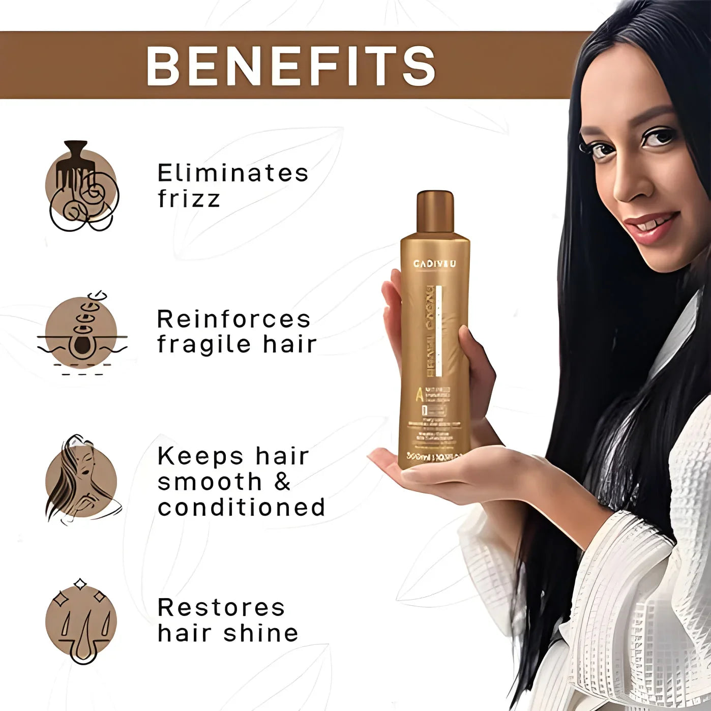 Brasil Cacau Anti-Frizz Conditioner 300ml, a sulfate-free solution for frizz control