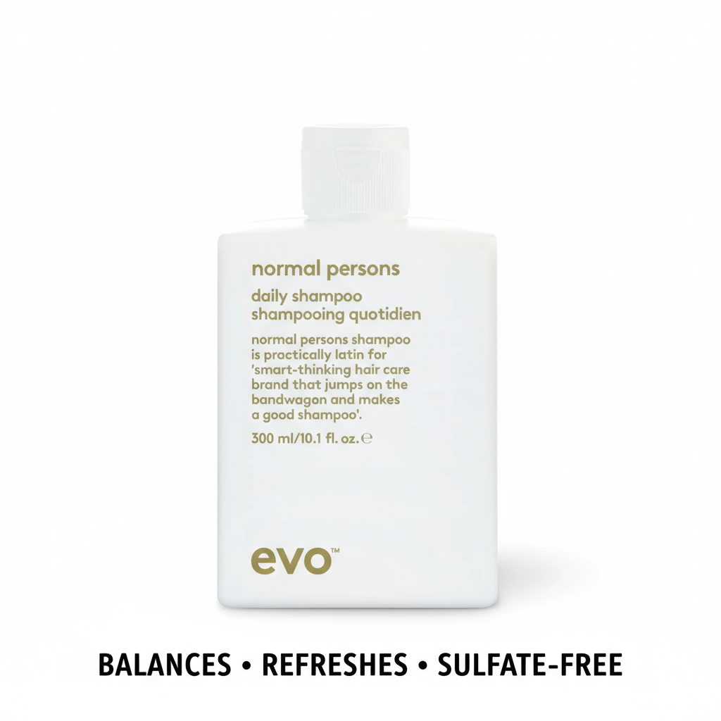 EVO Normal Persons Daily Shampoo white bottle 300ml sulfate-free hair care product