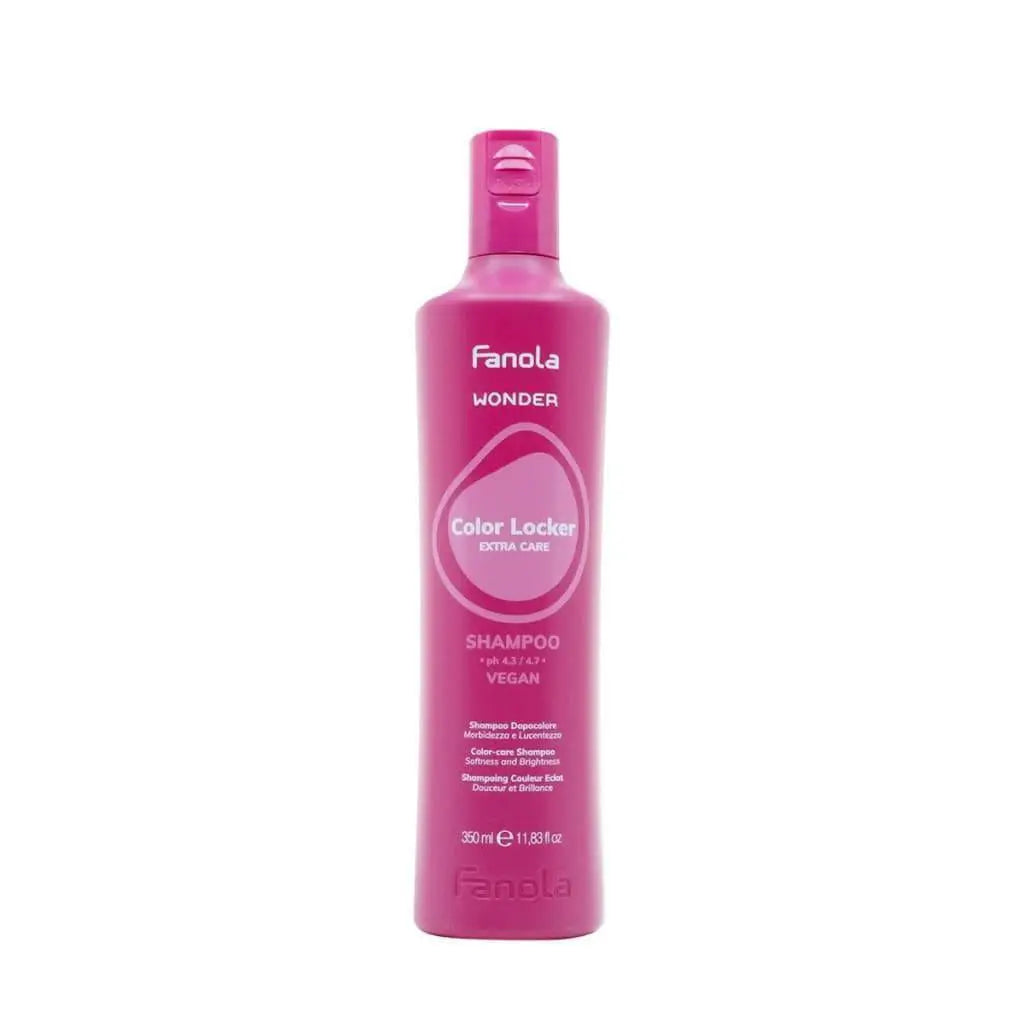 Fanola Wonder Color Locker Shampoo - Color Protecting Shampoo for Color-Treated Hair - 350ml Bottle