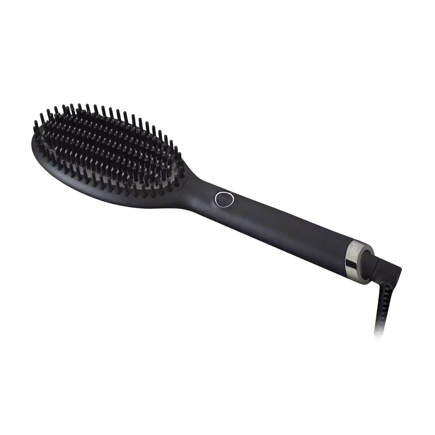 GHD Glide Hair Straightening Brush: Heated Brush for Smooth Hair, Anti-Frizz, Black Hair Brush