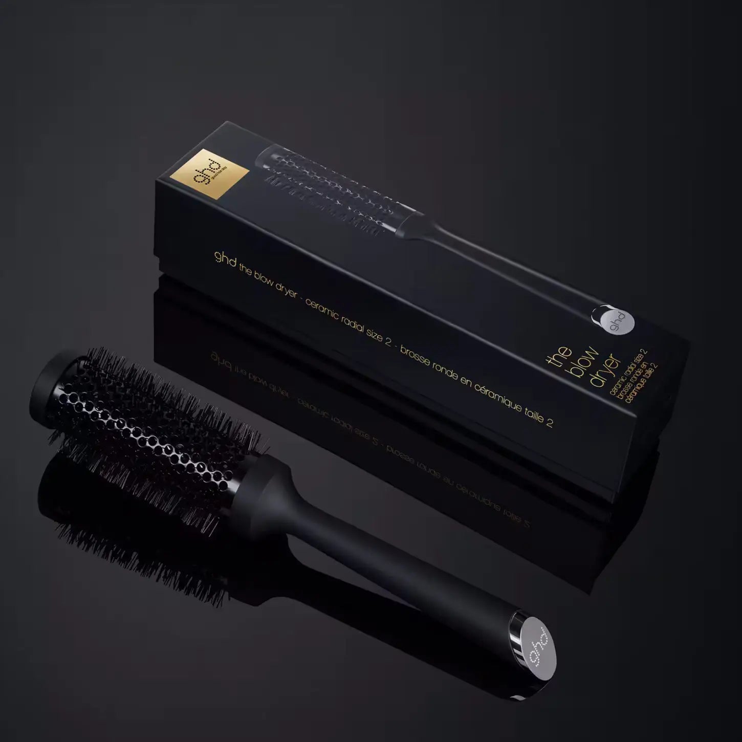 GHD Blow Dryer Radial Brush Size 2: Achieve Smooth, Voluminous Hair. Professional styling tool for sleek blowouts. Buy now!