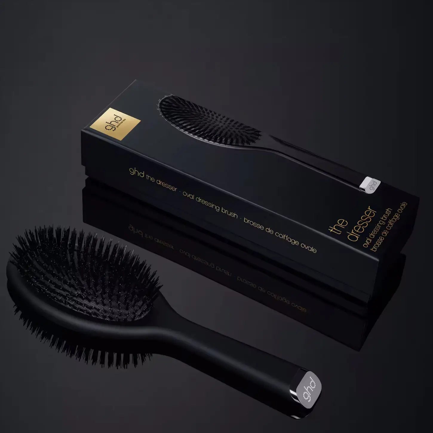 GHD The Dresser Oval Dressing Brush: Anti-Static Hairbrush for Smooth, Shiny Hair. Professional Styling Tool.