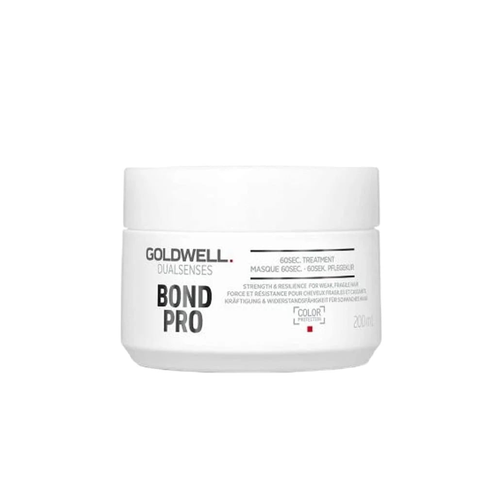 Goldwell Bond Pro 60 Second Treatment hair mask in white container for hair strength and resilience