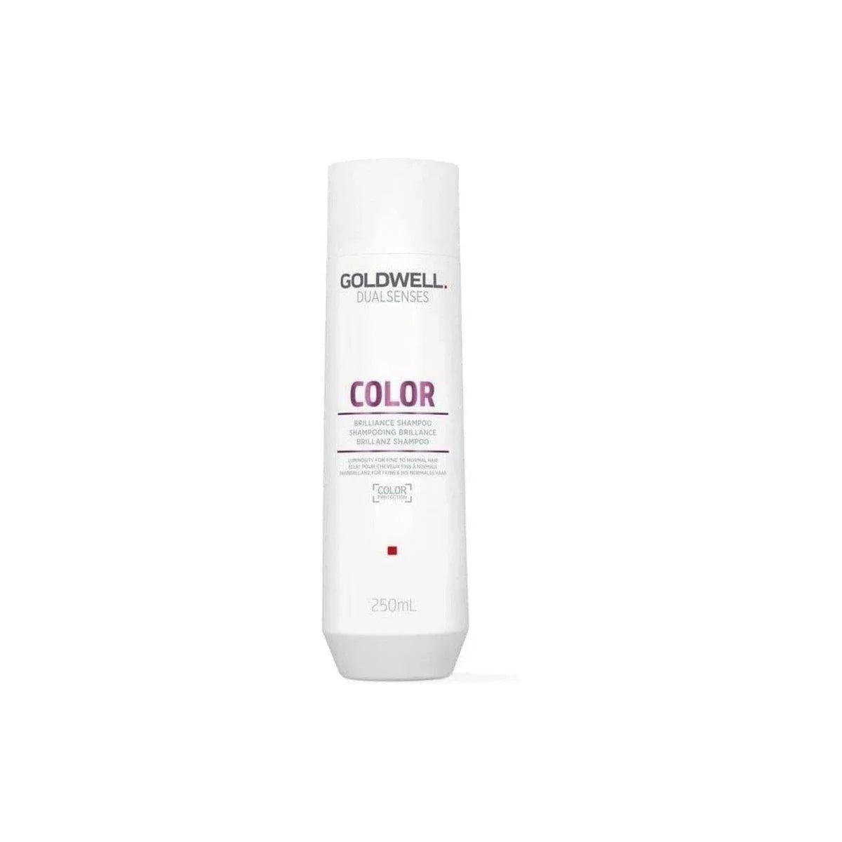 Goldwell Dualsenses Colour Brilliance Shampoo - 250ml enhances vibrancy and shine for color-treated hair.