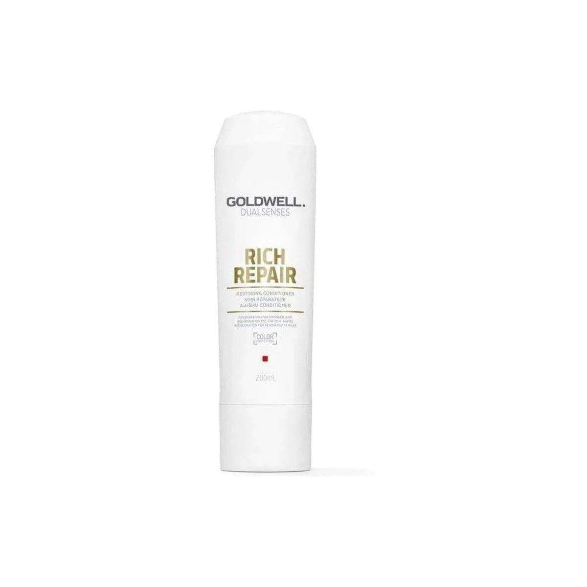 Goldwell Dualsenses Rich Repair Conditioner 200ml - White Bottle of Rich Repair Hair Product