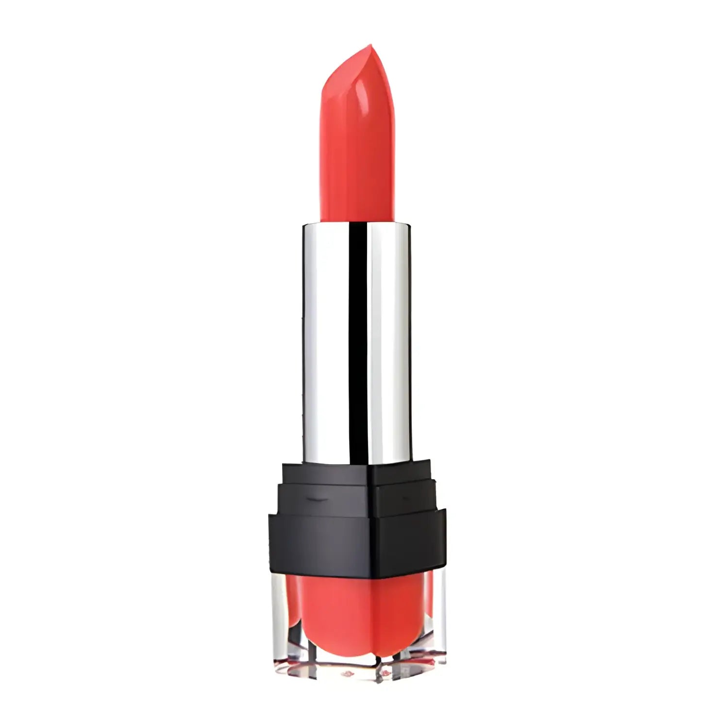 Hannon Coral Lipstick. Vibrant Coral Makeup. Long-Lasting Lipstick.