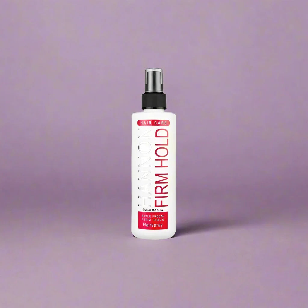 Hannon Firm Hold Hairspray - Style Freeze 250ml - Long Lasting, Non-Sticky Hold