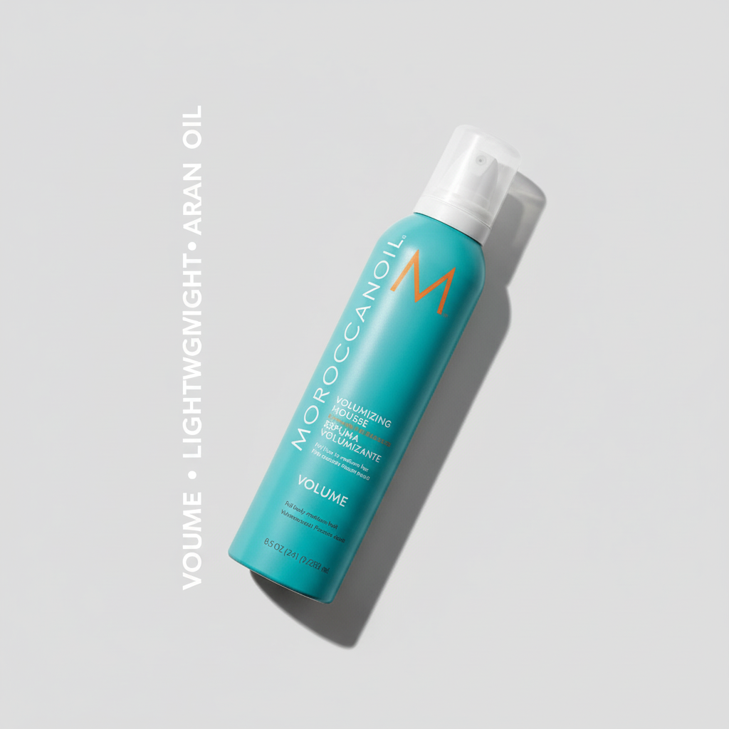 Moroccanoil Volumizing Mousse - Angled with benefits