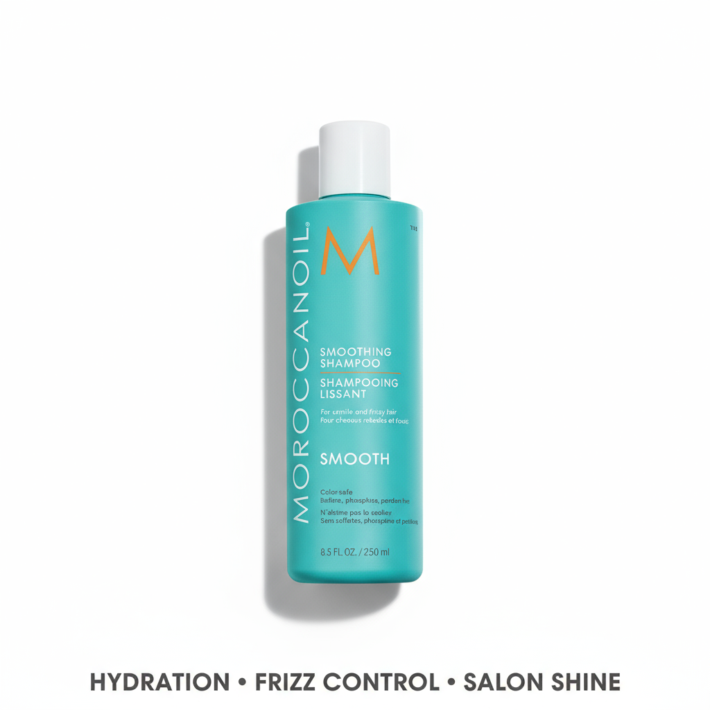 Moroccanoil Smoothing Shampoo and Conditioner duo — complete anti-frizz system for sleek manageable hair
