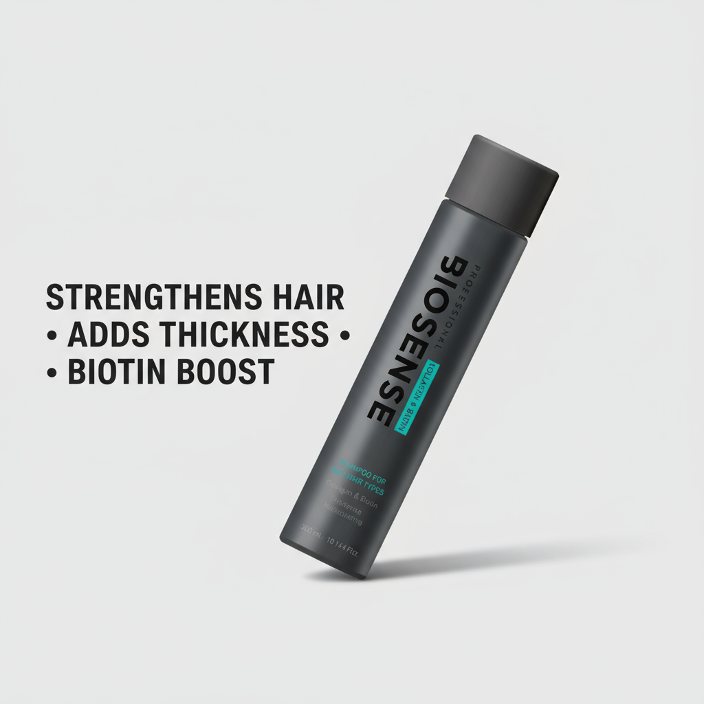 Biosense Collagen Biotin Shampoo 300ml - Shampoo for Fuller Hair