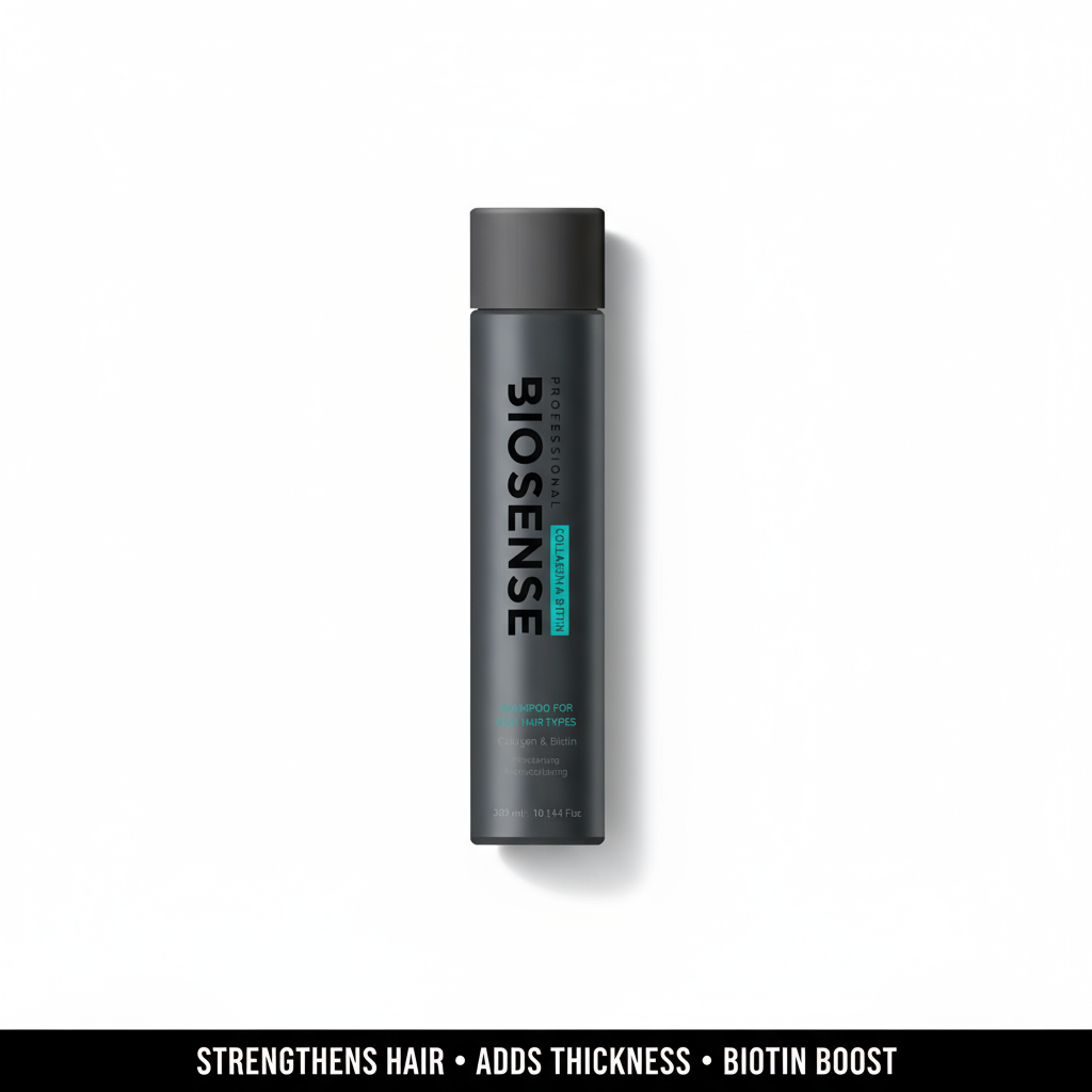 Biosense Collagen Biotin Shampoo 300ml - Shampoo for Fuller Hair