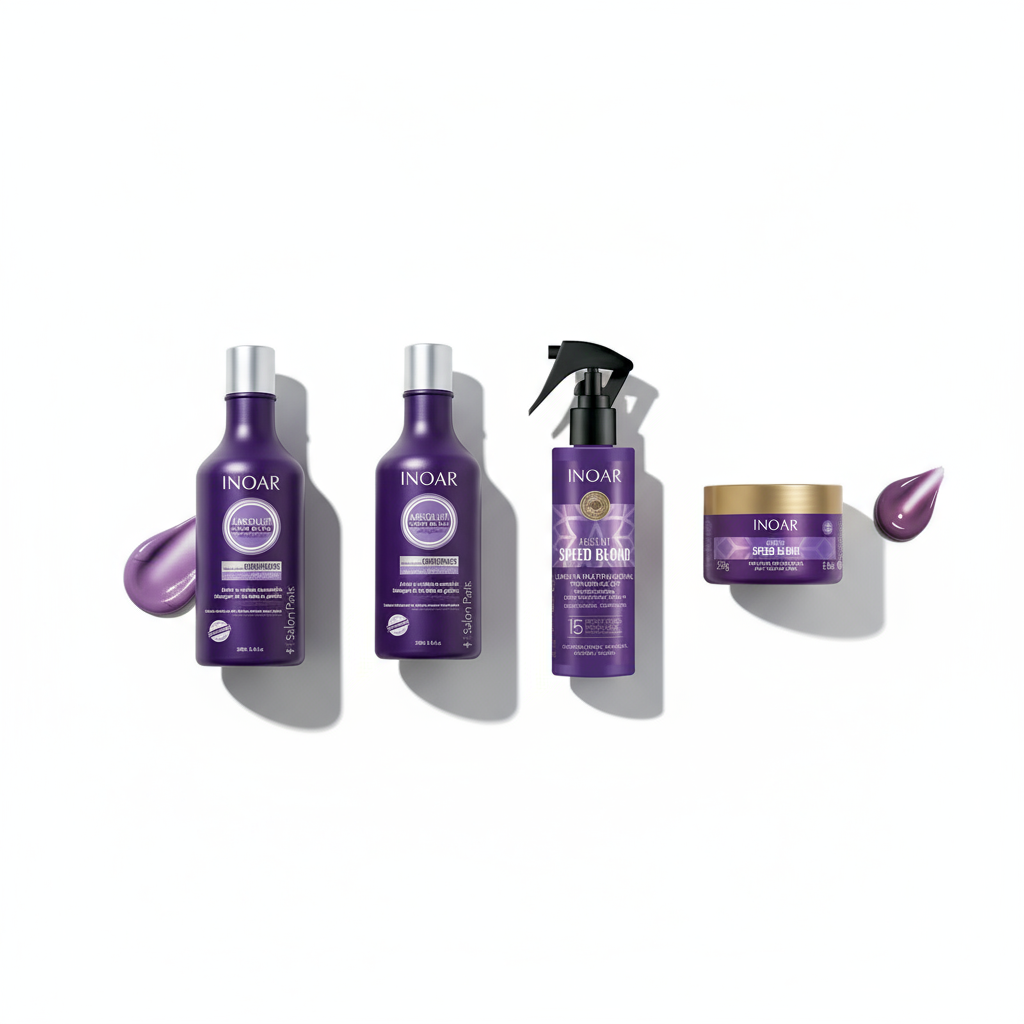 Inoar Absolut Speed Blond Ultimate 4-Step System - Complete Blonde Care & Toning
