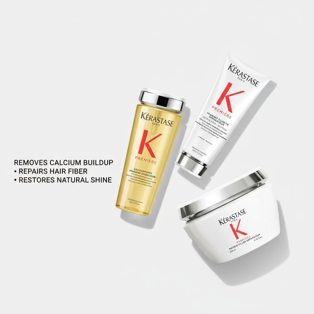 Kérastase Premiere Bundle - Removes Calcium Buildup, Repairs Hair Fiber, Restores Shine