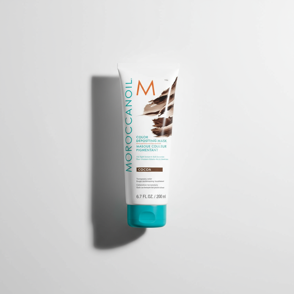 Moroccanoil Color Deposit Mask Cocoa - Dramatic shadow