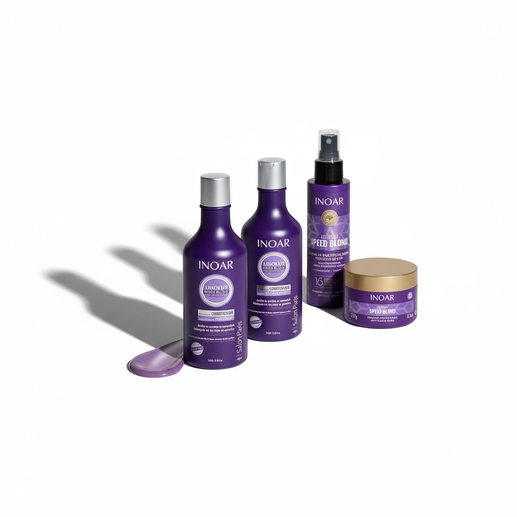 Inoar Absolut Speed Blond Ultimate 4-Step System - Complete Blonde Care & Toning
