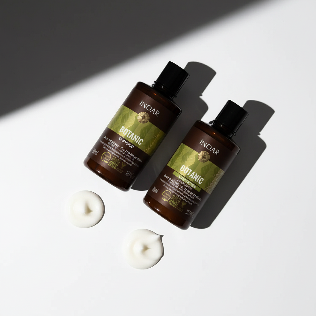 Inoar Botanic Shampoo & Conditioner Bundle - Natural Hair Care with Castor Oil