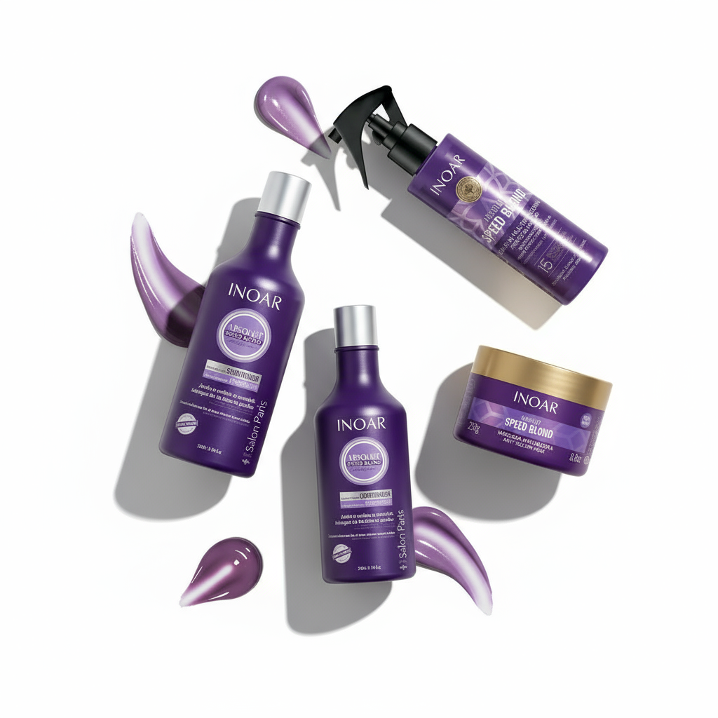 Inoar Absolut Speed Blond Ultimate 4-Step System - Complete Blonde Care & Toning