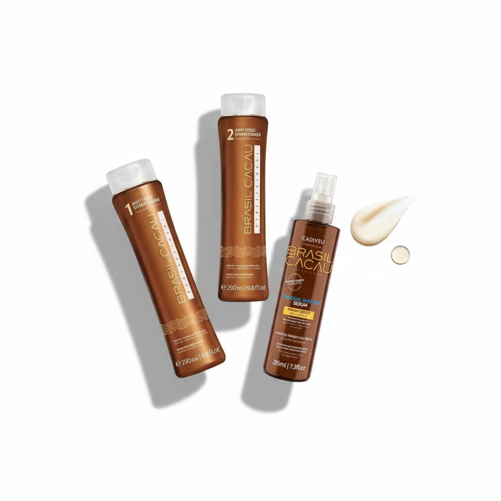 Brasil Cacau Gradual Smooth System Bundle - 3-Step Progressive Smoothing with Heat Protection