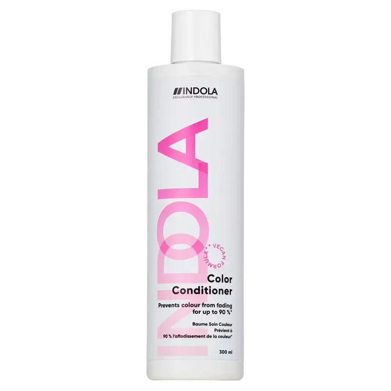 Indola Color Conditioner bottle: Protects & maintains vibrant, color-treated hair.