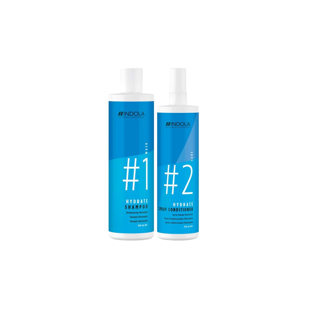 Indola Hydrate Shampoo & Conditioner Set | Hair Care | Moisturizing Hair Products | Hydration Boost