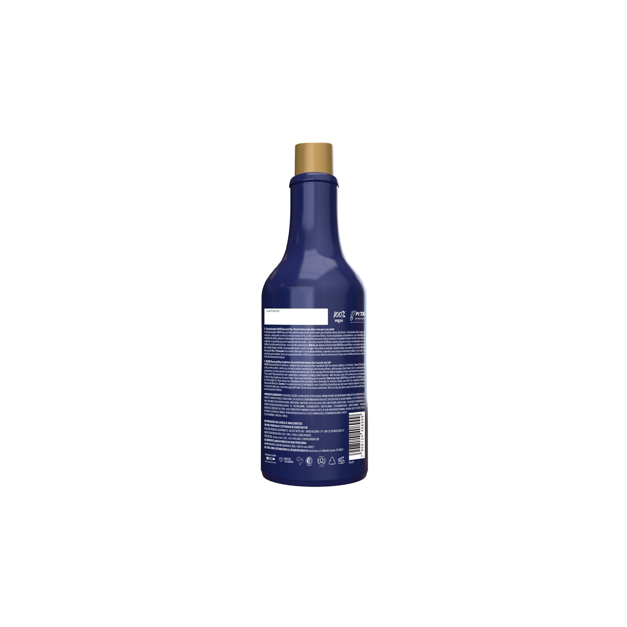 Inoar Baccarah Blue Conditioner 500ml alternate packaging view