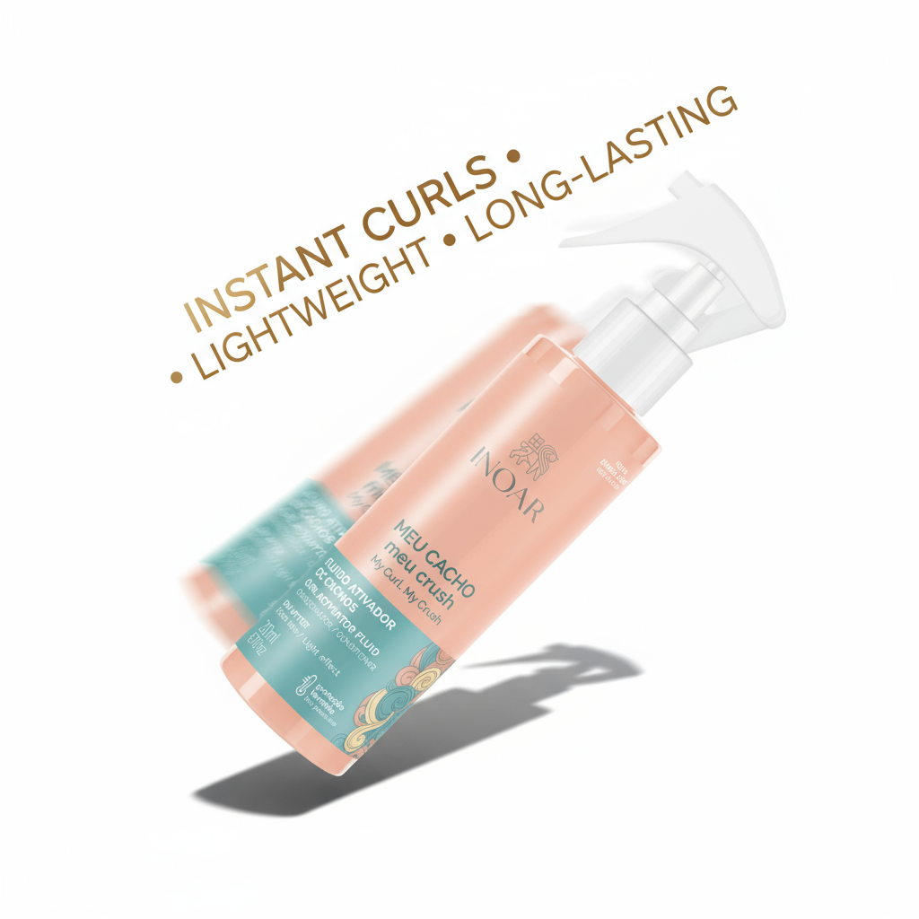 Inoar My Curl My Crush Curl Activator Spray lightweight leave in spray for instant curls and long-lasting hold