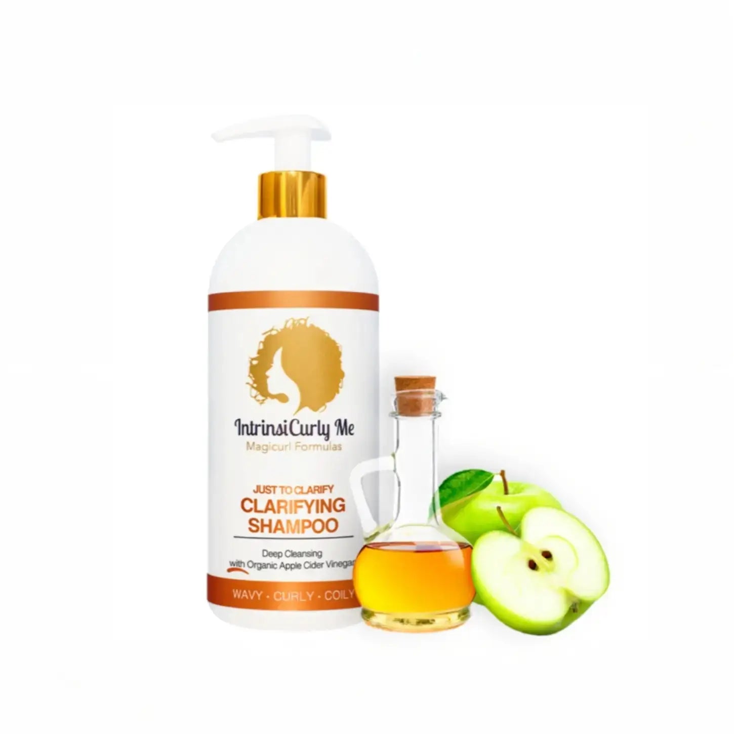 IntrinsiCurly Me Clarifying Shampoo - Curly Hair Detox with Apple Cider Vinegar
